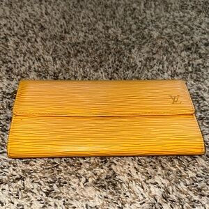 Louis Vuitton Epi Yellow and Purple Wallet